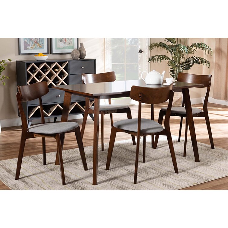 George oliver urijah 5 piece solid wood store dining set